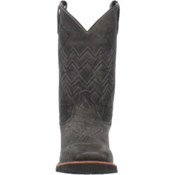 'Laredo' Men's 12" Axel Western Square Toe - Charcoal Black -Travs Outfitter Store 7927 5