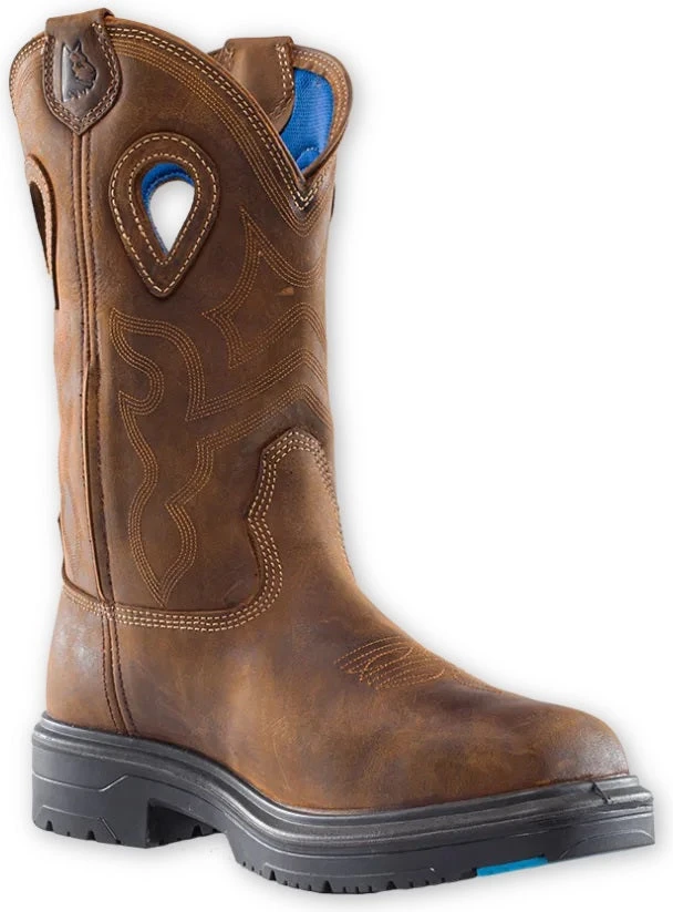 'Steel Blue' Men's 11" Blue Heeler Int. MetGuard EH WP Steel Toe - Brown 2 'Steel Blue' Men's 11" Blue Heeler Int. MetGuard EH WP Steel Toe - Brown - Image 2