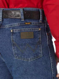 'Wrangler' Men's George Strait Cowboy Cut® Slim Fit - Heavyweight Stone Denim -Travs Outfitter Store 936GSHD BD01 RWBD PRD