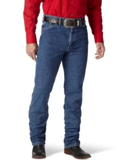 'Wrangler' Men's George Strait Cowboy Cut® Slim Fit - Heavyweight Stone Denim