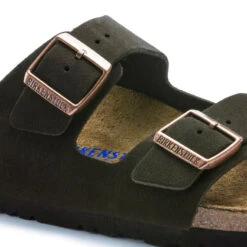 'Birkenstock' Women's Arizona Suede Leather Sandal - Mocha -Travs Outfitter Store 951313 detail 1
