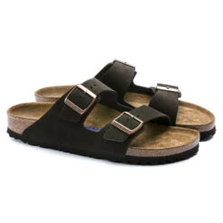 'Birkenstock' Women's Arizona Suede Leather Sandal - Mocha -Travs Outfitter Store 951313 pair