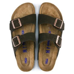 'Birkenstock' Women's Arizona Suede Leather Sandal - Mocha -Travs Outfitter Store 951313 top