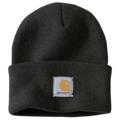 'Carhartt' Acrylic Knit Cuffed Beanie - Black