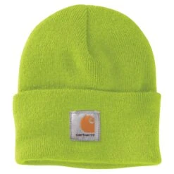 'Carhartt' Acrylic Knit Cuffed Beanie - Brite Lime