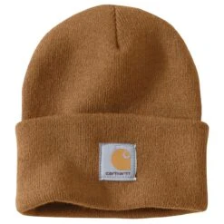 'Carhartt' Acrylic Knit Cuffed Beanie - Carhartt Brown