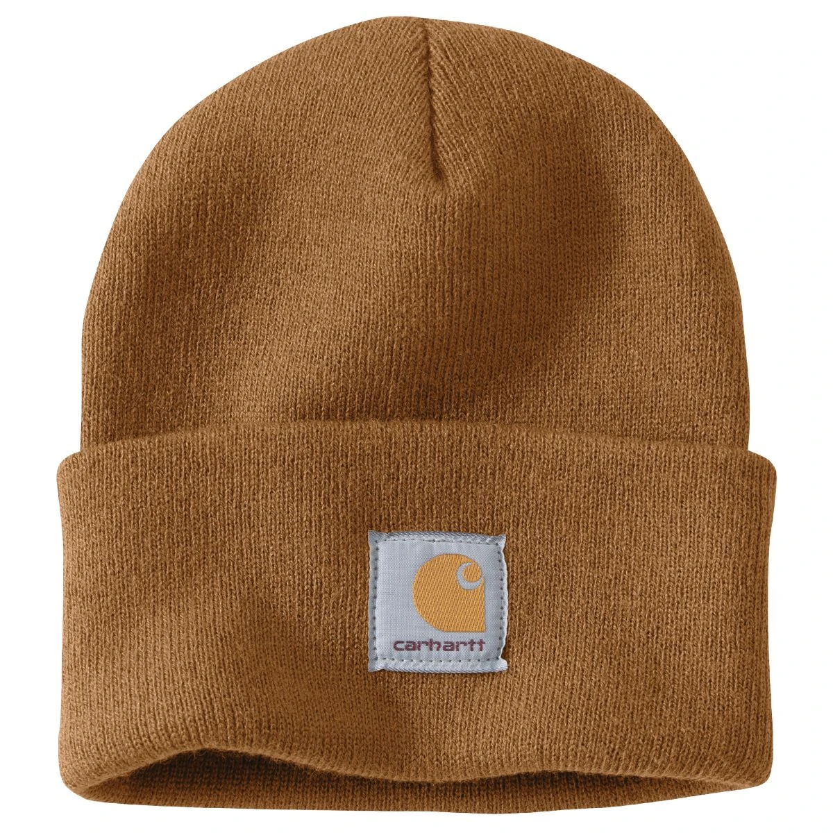 'Carhartt' Acrylic Knit Cuffed Beanie - Carhartt Brown 1 'Carhartt' Acrylic Knit Cuffed Beanie - Carhartt Brown