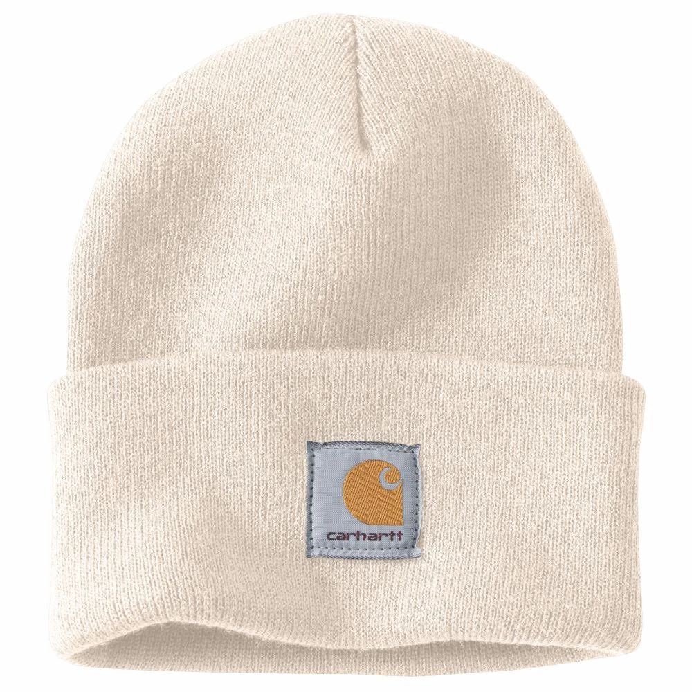 'Carhartt' Acrylic Knit Cuffed Beanie - Winter White 1 'Carhartt' Acrylic Knit Cuffed Beanie - Winter White