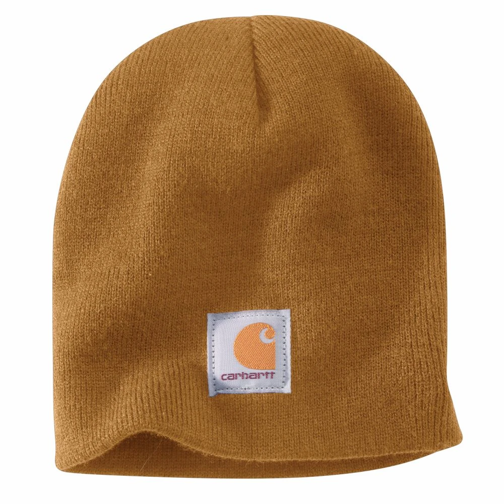 'Carhartt' Men's Acrylic Knit Beanie - Carhartt Brown 1 'Carhartt' Men's Acrylic Knit Beanie - Carhartt Brown