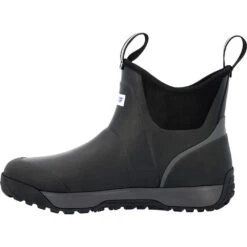 'Xtratuf' Men's 6" ADB Ice-Fleeced Lined SR WP Deck Boot - Black -Travs Outfitter Store AIMR000 instep profile
