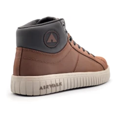 'Airwalk Safety' Women's Deuce Mid Hiker ESD SR Comp Toe - Brown / Tan -Travs Outfitter Store AW6213 back