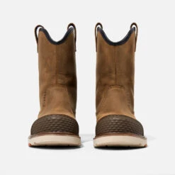 'Brunt' Men's 9" The Bolduc Brunt Toe™ EH WP Comp Toe - Brown 9 'Brunt' Men's 9" The Bolduc Brunt Toe™ EH WP Comp Toe - Brown -Travs Outfitter Store BRUNT Boots PDP Bolduc Brunt Toe Pair 1