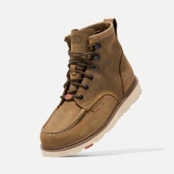 'Brunt' Men's 6" The Marin EH Unlined Soft Toe - Brown -Travs Outfitter Store BRUNT Boots PDP Marin Unlined Soft Toe Step