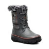 'BOGS' Kids' Arcata II Cozy Plaid Insulated WP Winter Boots - Dark Grey Multi