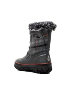 'BOGS' Kids' Arcata II Cozy Plaid Insulated WP Winter Boots - Dark Grey Multi -Travs Outfitter Store Bogs Fall 2023 73092 074 ALT 4