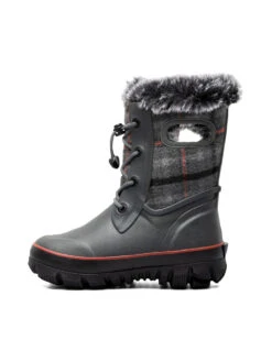'BOGS' Kids' Arcata II Cozy Plaid Insulated WP Winter Boots - Dark Grey Multi -Travs Outfitter Store Bogs Fall 2023 73092 074 ALT 5