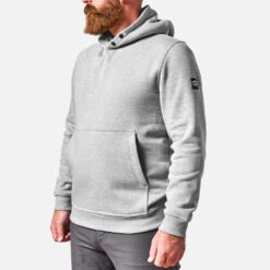 'Brunt' Men's The Shevlin Hoodie - Lt. Grey Heather -Travs Outfitter Store BruntFall23Shevlin2.0GrayPDP2