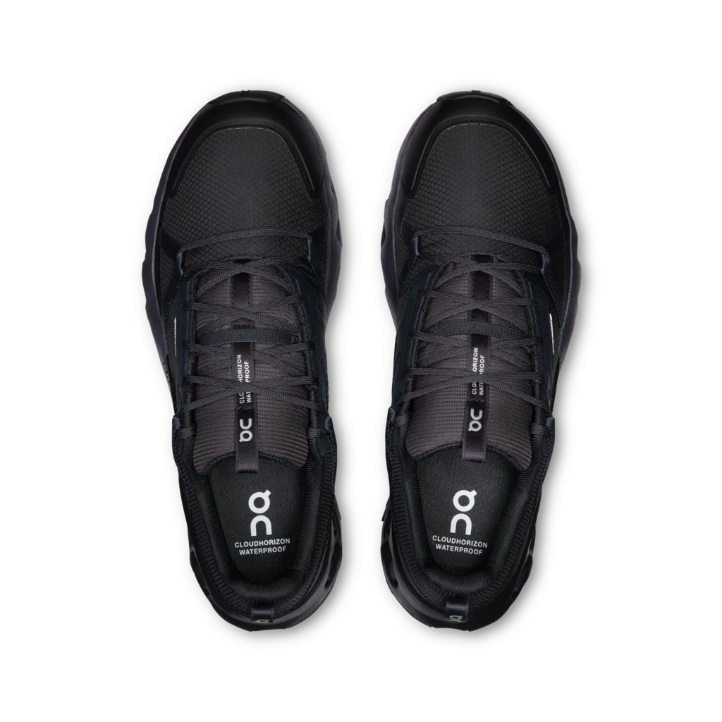 'On Running' Men's Cloudhorizon WP - Black / Black 4 'On Running' Men's Cloudhorizon WP - Black / Black - Image 4