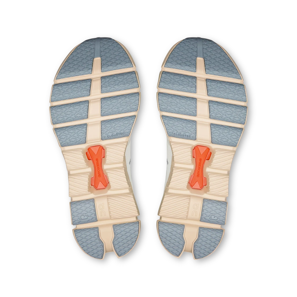 'On Running' Women's Cloud X 4 - Ivory / Salmon 6 'On Running' Women's Cloud X 4 - Ivory / Salmon - Image 6