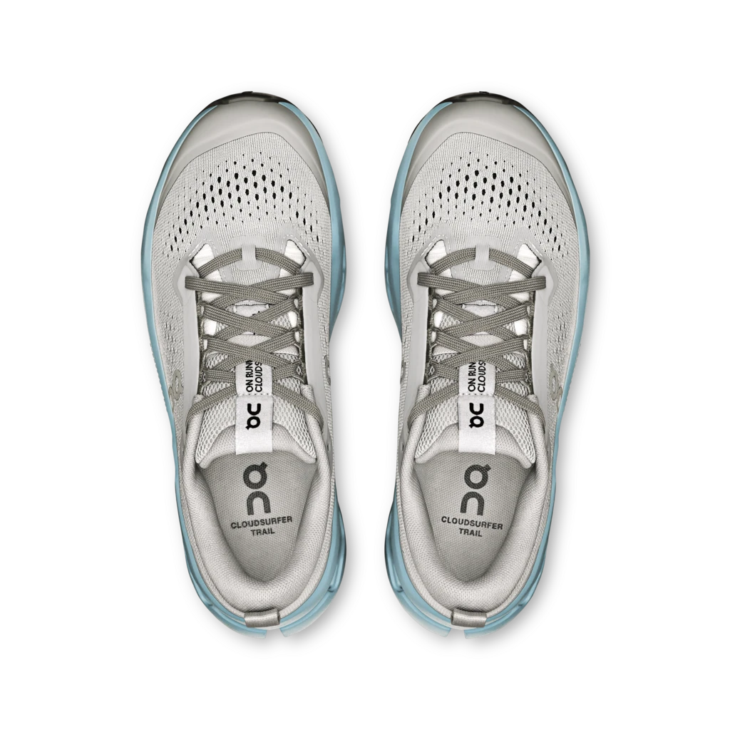 'On Running' Women's Cloudsurfer Trail 2 - Glacier / Dust 3 'On Running' Women's Cloudsurfer Trail 2 - Glacier / Dust - Image 3