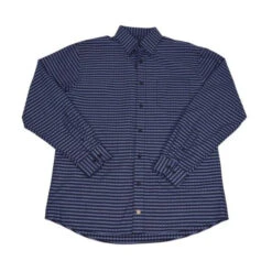 'FX Fusion' Men's Overlay Checkered Long Sleeve - Royal / Black