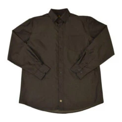 'FX Fusion' Men's Solid Textured Tonal Long Sleeve - Taupe