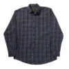 'FX Fusion' Men's Textured Checkered Long Sleeve - Blue / Black