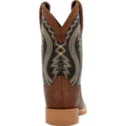 'Durango' Youth Lil' Rebel Pro Western Square Toe - Acorn / Black Onyx -Travs Outfitter Store DBT0237Y back