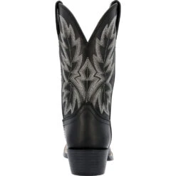 'Durango' Men's 11" Westward Western Square Toe - Black Onyx -Travs Outfitter Store DDB0423 back