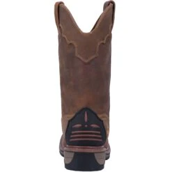 ‘Dan Post’ Men’s 11” Blayde Leather WP Western Work - Saddle Tan -Travs Outfitter Store DP69402 4