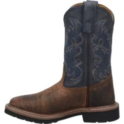 'Dan Post' Children's 8" Brantley Western - Brown / Blue (Sizes 8.5C-3Y) 13 'Dan Post' Children's 8" Brantley Western - Brown / Blue (Sizes 8.5C-3Y) -Travs Outfitter Store DPC2938 3