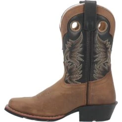 'Dan Post' Children's 8" Rascal Western Square Toe - Aged Bark (Sizes 8.5C-3Y) -Travs Outfitter Store DPC2940 3