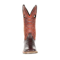 'Durango' Women's 12" Lady Rebel Pro Western Square Toe - Chestnut / Crimson -Travs Outfitter Store DRD0355 front