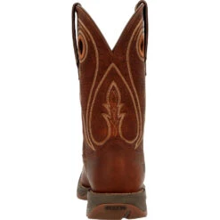 'Durango' Women's 11" Lady Rebel Pro Western Square Toe - Chestnut -Travs Outfitter Store DRD0407 back