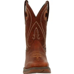 'Durango' Women's 11" Lady Rebel Pro Western Square Toe - Chestnut -Travs Outfitter Store DRD0407 front