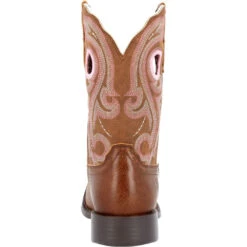 'Durango' Women's 10" Westward™ Western Square Toe - Rosewood -Travs Outfitter Store DRD0445 back