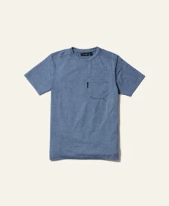 'Truewerk' Men's Tech Pocket Short Sleeve Tee - Heathered Flint