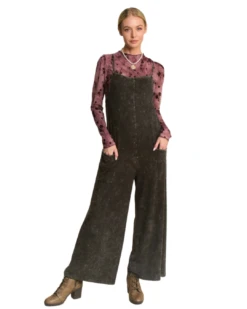 'Davi&Dani' Women's Jumpsuit - Black (Plus Size)