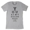 'Dale Brisby' Men's Eye Check Tee - Gray