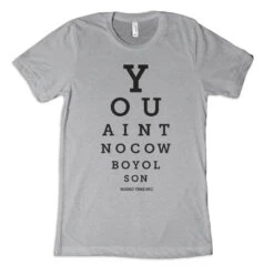 'Dale Brisby' Men's Eye Check Tee - Gray