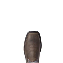 'Ariat' Men's 11" Western Big Rig EH Comp Toe - Iron Coffee / Slate -Travs Outfitter Store F20 MNS WORK 10033966 toe