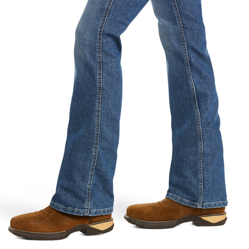'Ariat' Women's Rebar Raven Bootcut Jeans - Blue 2 'Ariat' Women's Rebar Raven Bootcut Jeans - Blue - Image 2