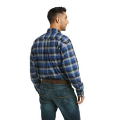 'Ariat' Men's Pro Series Kylar Stretch Classic Fit Button Down - Black -Travs Outfitter Store F21 MNS WEST 10037665 back