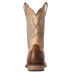 'Ariat' Men's 12" Everlite Blazin Western Square Toe - Whole Wheat / Sand Dollar -Travs Outfitter Store F22 MNS WEST 10042436 heel