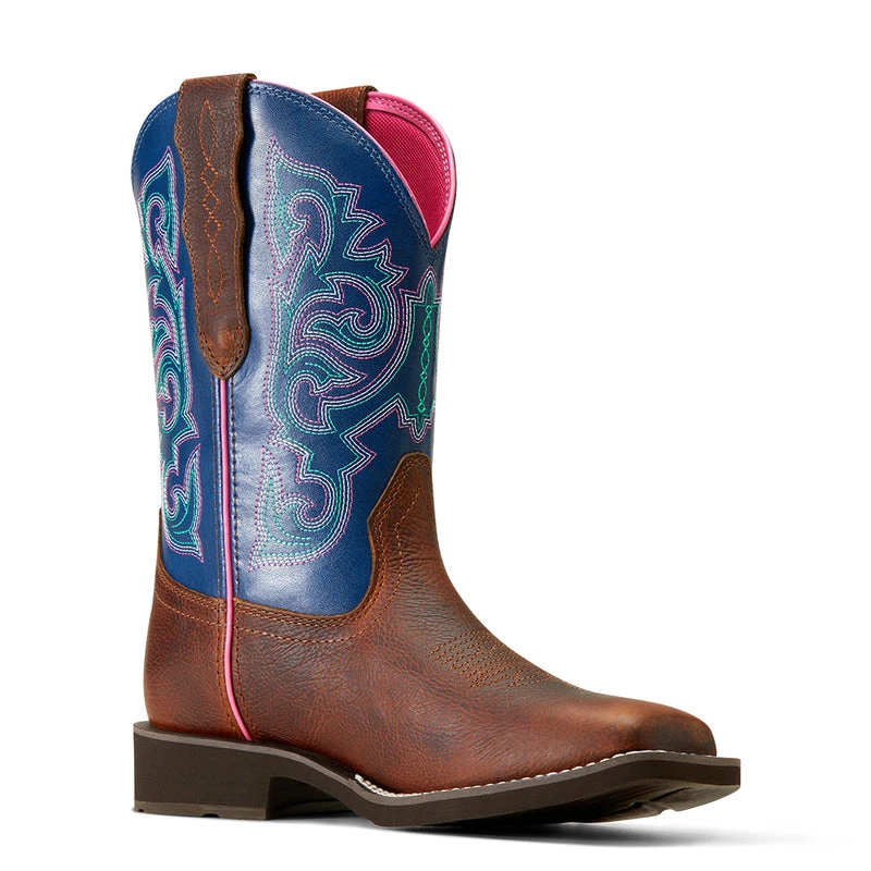 'Ariat' Women's 9" Delilah Stretchfit Square Toe - Dark Cottage / Ole Blue 6 'Ariat' Women's 9" Delilah Stretchfit Square Toe - Dark Cottage / Ole Blue - Image 6