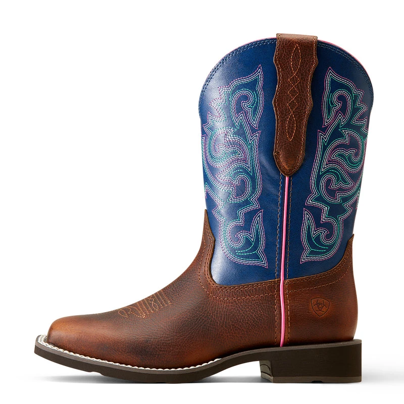 'Ariat' Women's 9" Delilah Stretchfit Square Toe - Dark Cottage / Ole Blue 1 'Ariat' Women's 9" Delilah Stretchfit Square Toe - Dark Cottage / Ole Blue