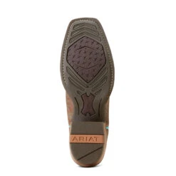 'Ariat' Women's Derby Monroe Western Narrow Cutter Toe - Shore Tan / Turquoise Nights -Travs Outfitter Store F23 WMS WEST 10047048 sole