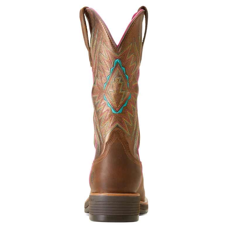 'Ariat' Women's 11" Ridgeback Western Square Toe - Distressed Tan / Bridle Tan 6 'Ariat' Women's 11" Ridgeback Western Square Toe - Distressed Tan / Bridle Tan - Image 6