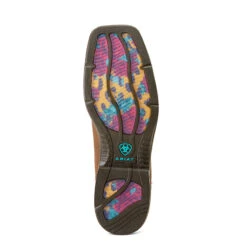 'Ariat' Women's 11" Ridgeback Western Square Toe - Distressed Tan / Bridle Tan 9 'Ariat' Women's 11" Ridgeback Western Square Toe - Distressed Tan / Bridle Tan -Travs Outfitter Store F23 WMS WEST 10047059 sole