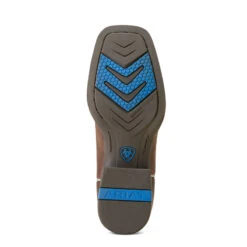 'Ariat' Youth Wilder Western Square Toe - Hat Box Brown / Deepest Teal (1Y - 6Y) -Travs Outfitter Store F23 YTH WEST 10047010 sole